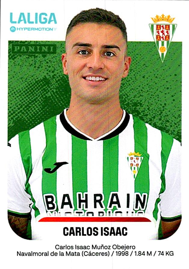 LALIGA HYPERMOTION 2025-26 CARLOS ISAAC CORDOBA Nº139