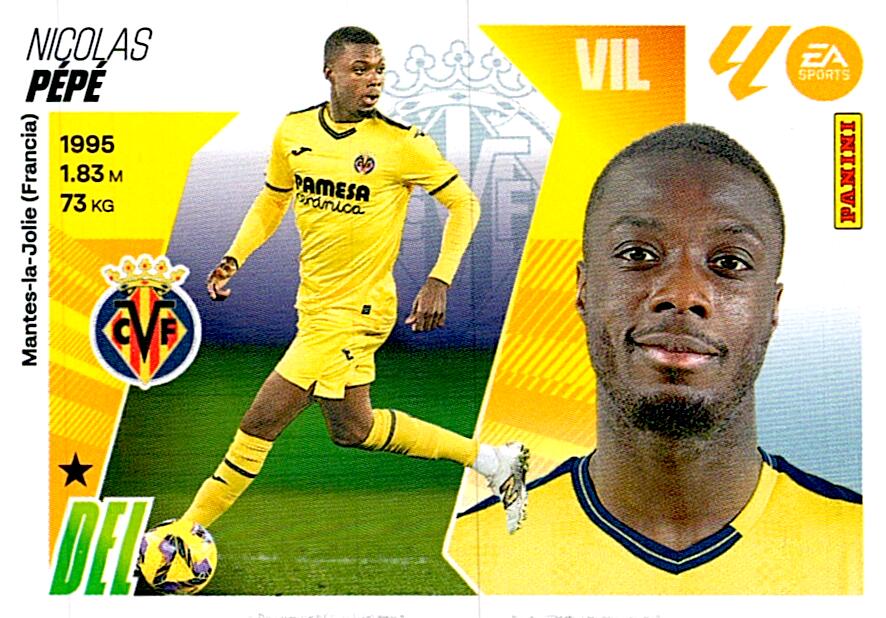 LIGA ESTE 2025/2026 VILLARREAL CF PEPE Nº17