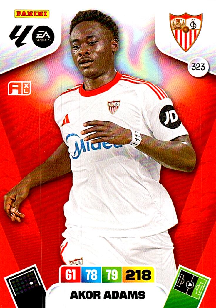 ADRENALYN LA LIGA 2025/2026 AKOR ADAMS SEVILLA FC Nº323