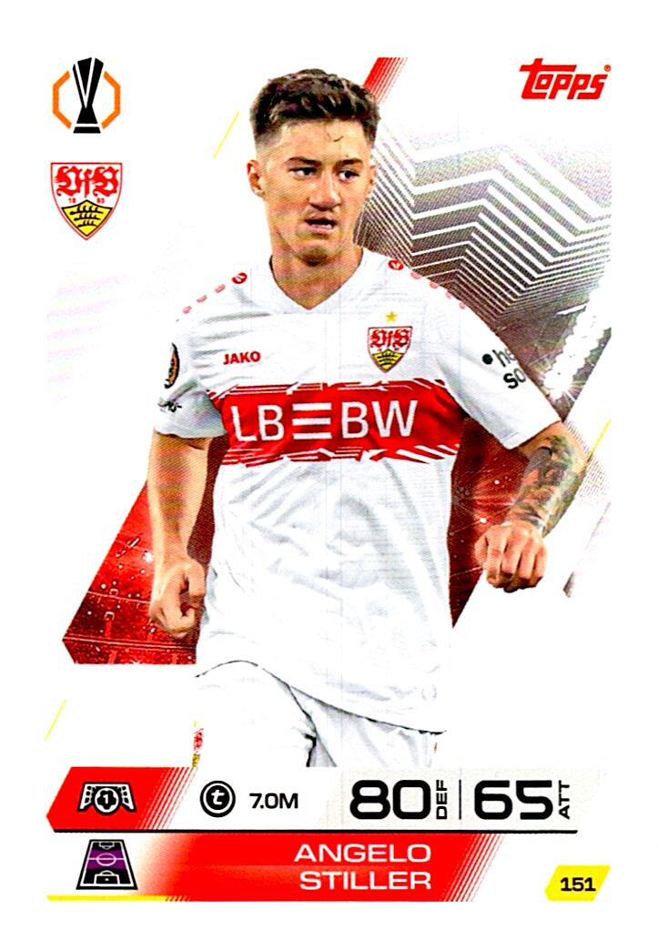 MATCH ATTAX CHAMPIONS LEAGUE 2025/2026 ANGELO STILLER Nº151