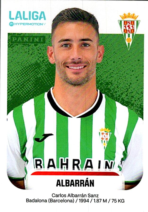 LALIGA HYPERMOTION 2025-26 ALBARRAN CORDOBA Nº140