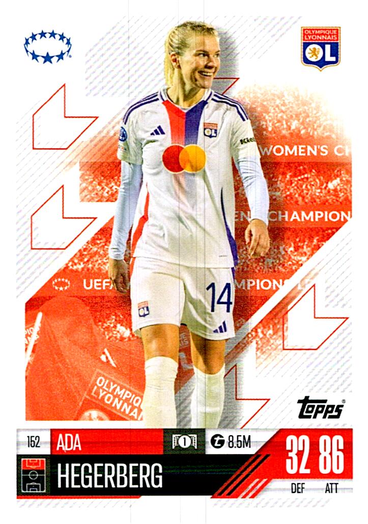 Match Attax Extra 2025 Ada Hegerberg nº152
