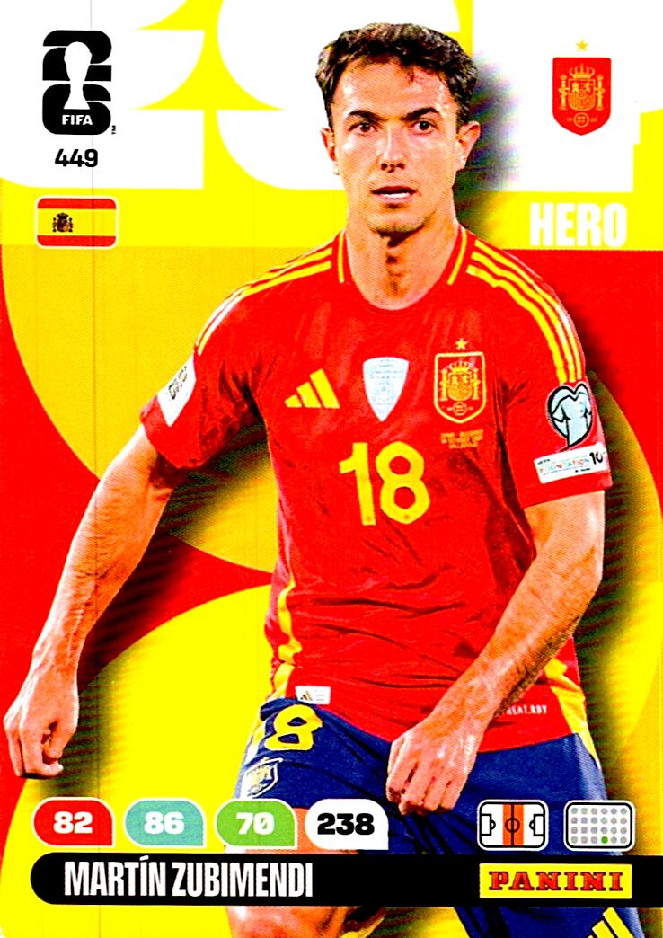 ADRENALYN WORLD CUP 2026 MARTIN ZUBIMENDI SPAIN Nº449