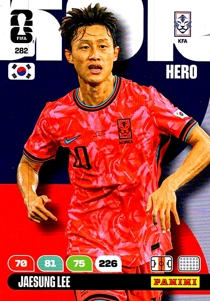 ADRENALYN WORLD CUP 2026 JAESUNG LEE KOREA REPUBLIC Nº282