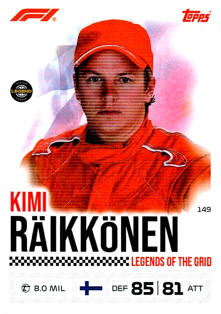 TURBO ATTAX FORMULA 1 2026 KIMI RAIKKONEN Nº149
