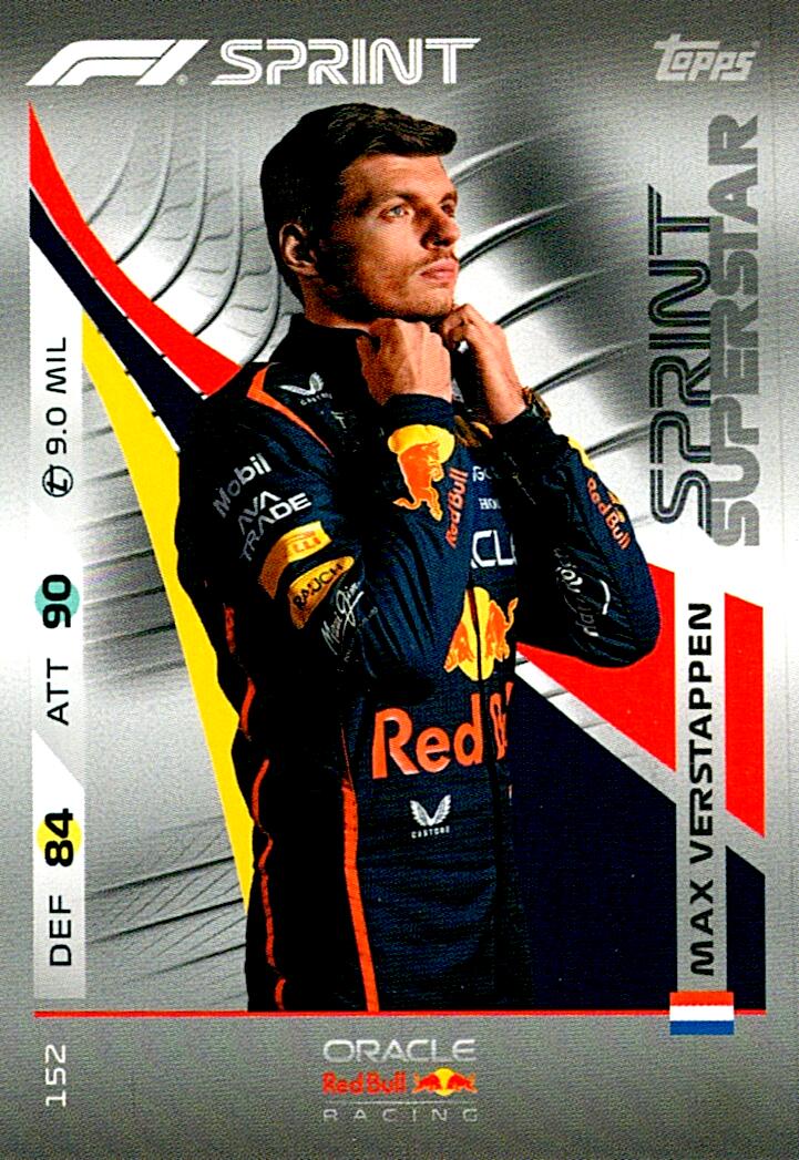 Turbo Attax 2025 SPRINT MAX VERSTAPPEN nº152