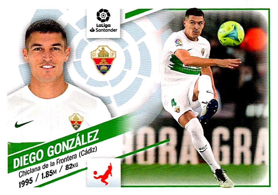 Cromo Liga Este 2022/2023 DIEGO GONZALEZ ELCHE CF Nº6