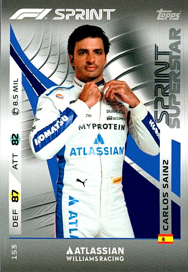 Turbo Attax 2025 SPRINT CARLOS SAINZ nº153