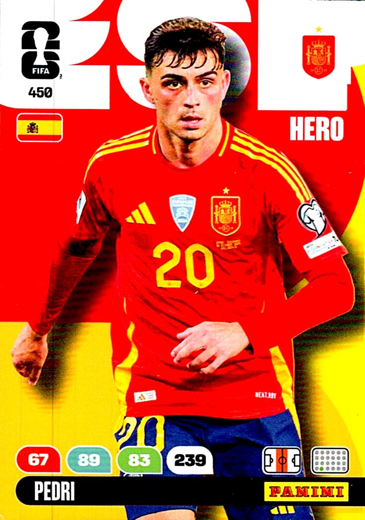 ADRENALYN WORLD CUP 2026 PEDRI SPAIN Nº450