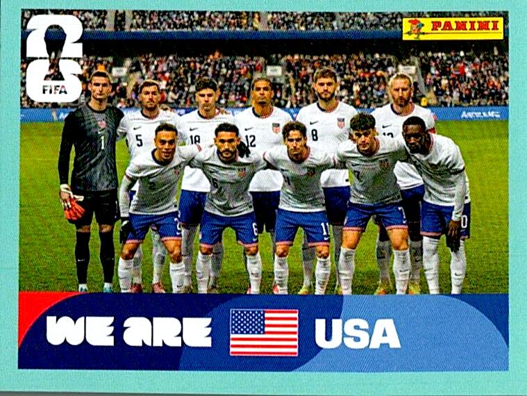 STICKERS FIFA WORLD CUP 2026 ALINEACION NºUSA 13