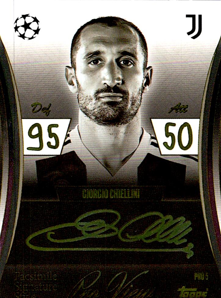 TOPPS MATCH ATTAX EXTRA 2025/26 GIORGIO CHIELLINI PRO VIEW SIGNATURE STYLE NºPRO5