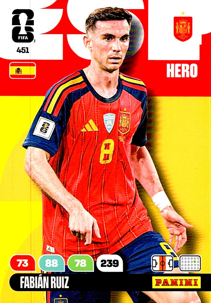 ADRENALYN WORLD CUP 2026 FABIAN RUIZ SPAIN Nº451
