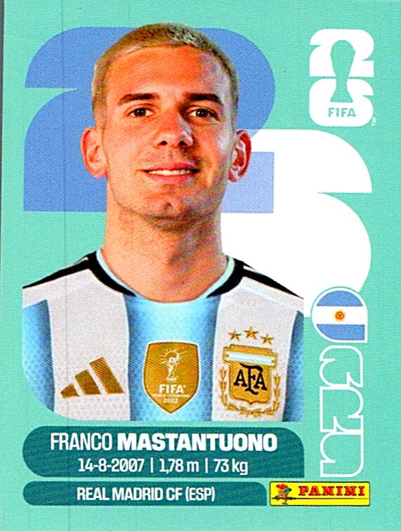 STICKERS FIFA WORLD CUP 2026 FRANCO MASTANTUONO NºARG 15