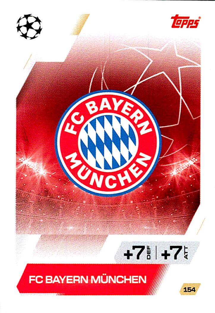 MATCH ATTAX CHAMPIONS LEAGUE 2025/2026 ESCUDO FC BAYERN MÜNCHEN Nº154
