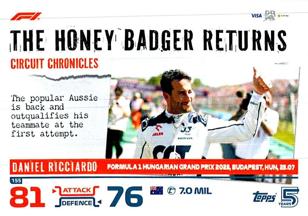 TOPPS TURBO ATTAX 2024 Nº155