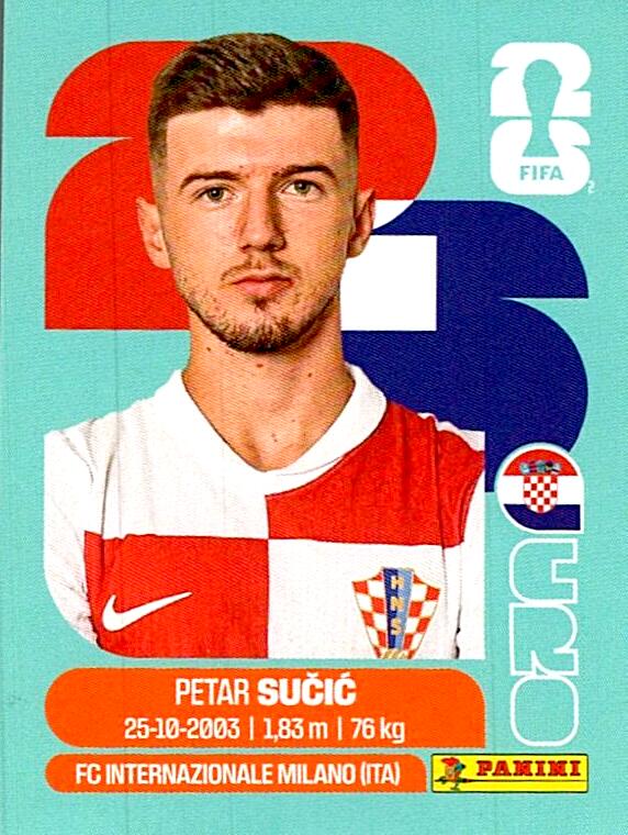 STICKERS FIFA WORLD CUP 2026 PETAR SUCIC NºCRO 15
