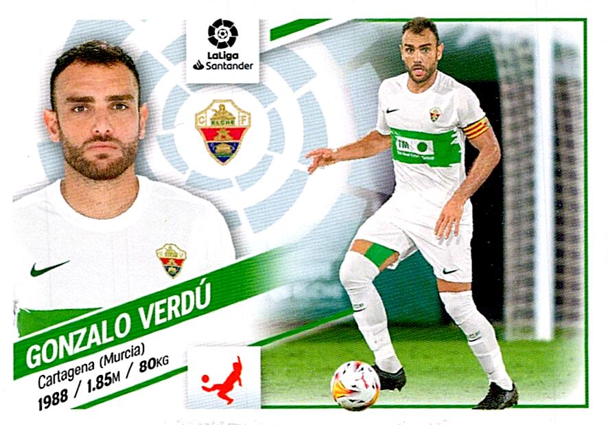 Cromo Liga Este 2022/2023 GONZALO VERDU ELCHE CF Nº8