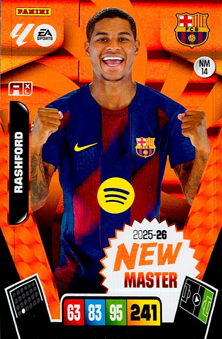 ADRENALYN LA LIGA 2025/2026 RASHFORD NEW MASTER NMº14