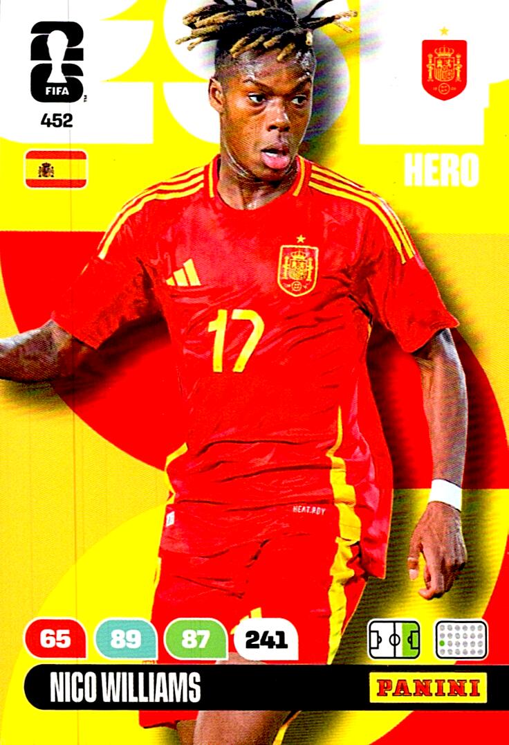 ADRENALYN WORLD CUP 2026 NICO WILLIAMS SPAIN Nº452