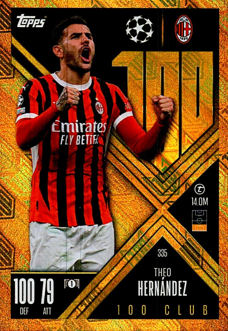 Match Attax Extra 2025 Theo Hernández 100 Club nº335