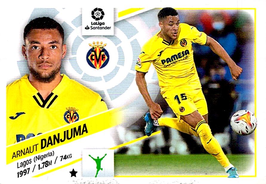 Cromo Liga Este 2022/2023 DANJUMA VILLARREAL CF Nº17A