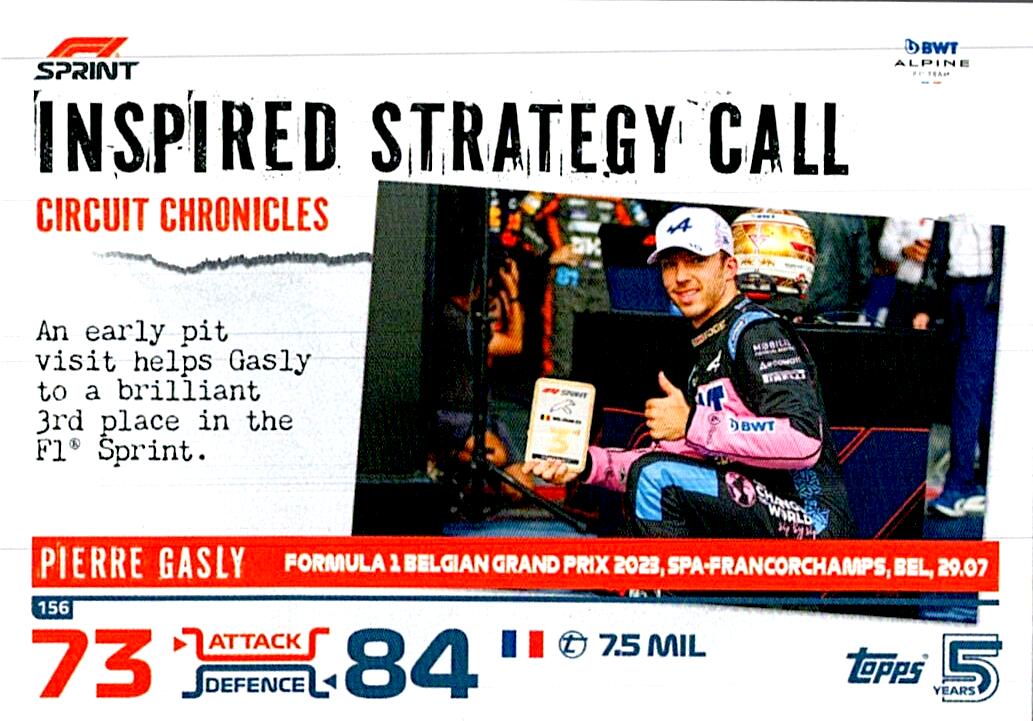 TOPPS TURBO ATTAX 2024 Nº156