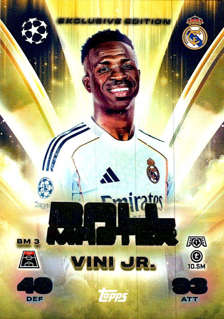MATCH ATTAX CHAMPIONS LEAGUE 2025/2026 VINI JR BALL MASTER NºBM3