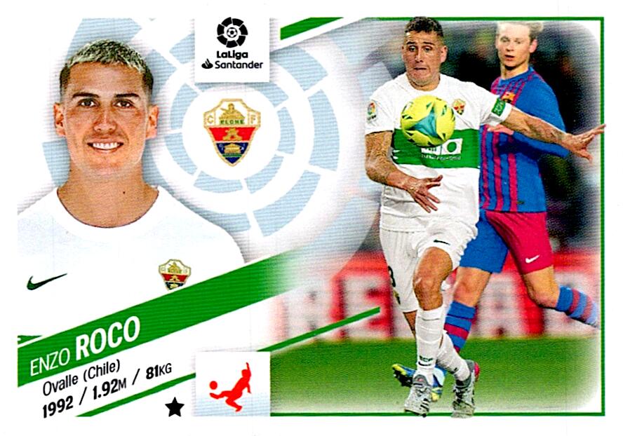 Cromo Liga Este 2022/2023 ROCO ELCHE CF Nº9