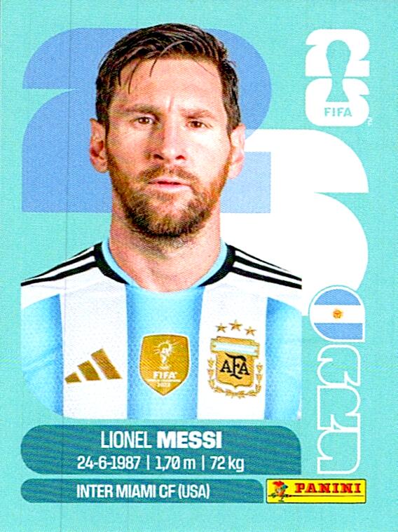 STICKERS FIFA WORLD CUP 2026 LIONEL MESSI NºARG 17