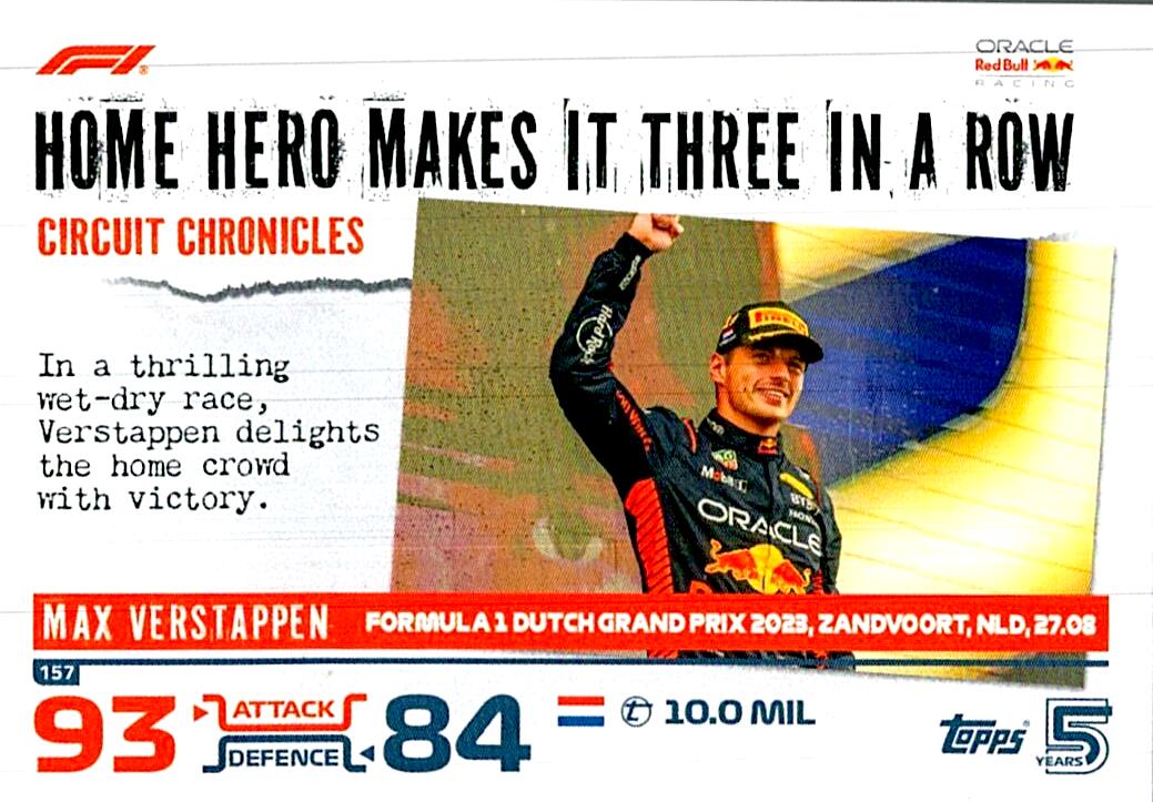 TOPPS TURBO ATTAX 2024 Nº157