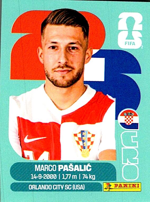 STICKERS FIFA WORLD CUP 2026 MARCO PASALIC NºCRO 17