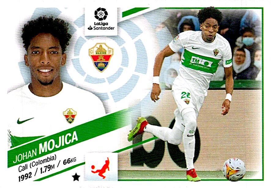 Cromo Liga Este 2022/2023 MOJICA ELCHE CF Nº10