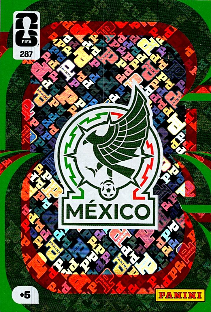 ADRENALYN WORLD CUP 2026 ESCUDO MEXICO Nº287