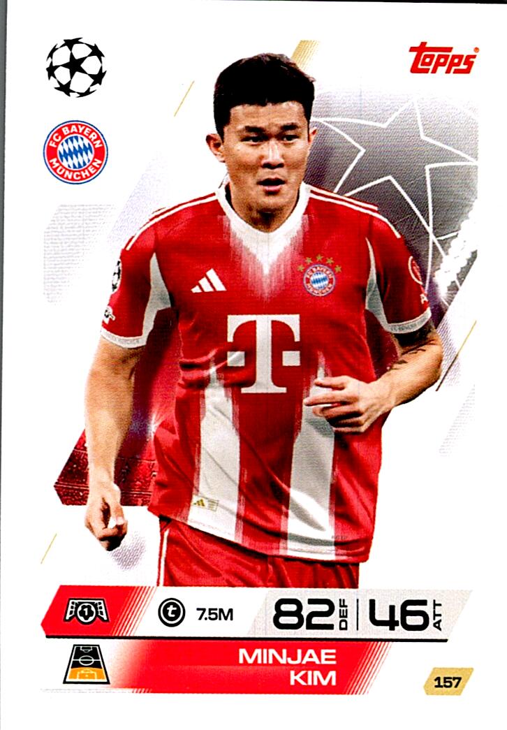 MATCH ATTAX CHAMPIONS LEAGUE 2025/2026 MINJAE KIM Nº157