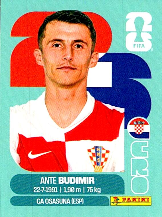 STICKERS FIFA WORLD CUP 2026 ANTE BUDIMIR NºCRO 18