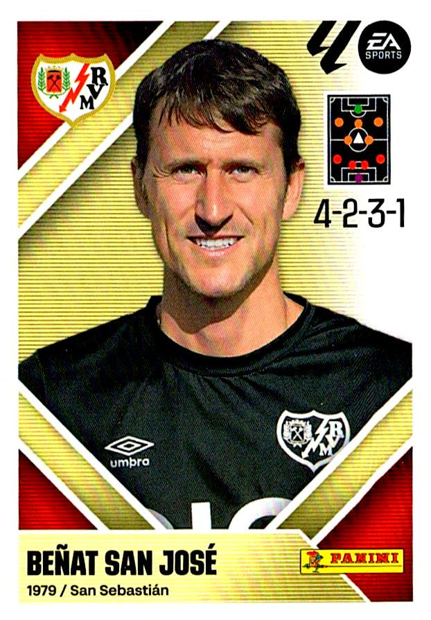 LIGA ESTE 2026/2027  RAYO VALLECANO ENTRENADOR BEÑAT SAN JOSÉ Nº2