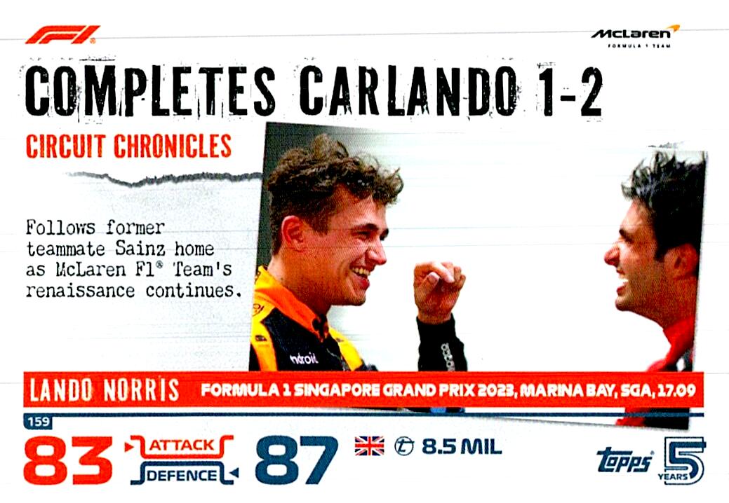 TOPPS TURBO ATTAX 2024 Nº159