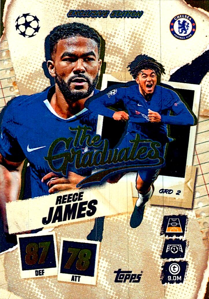 MATCH ATTAX CHAMPIONS LEAGUE 2025/2026 REECE JAMES THE GRADUATES NºGRD2