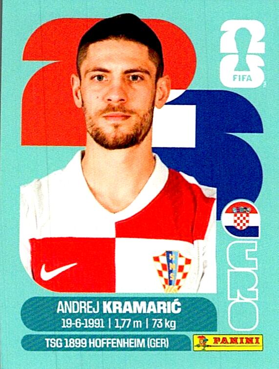 STICKERS FIFA WORLD CUP 2026 ANDREJ KRAMARIC NºCRO 19
