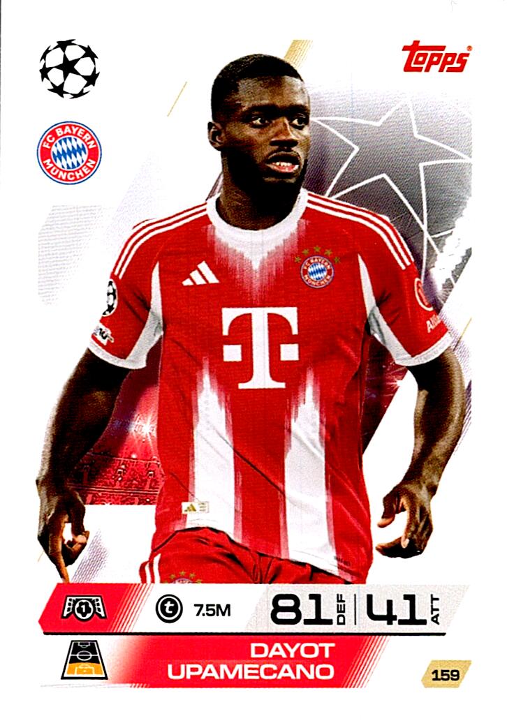 MATCH ATTAX CHAMPIONS LEAGUE 2025/2026 DAYOT UPAMECANO Nº159
