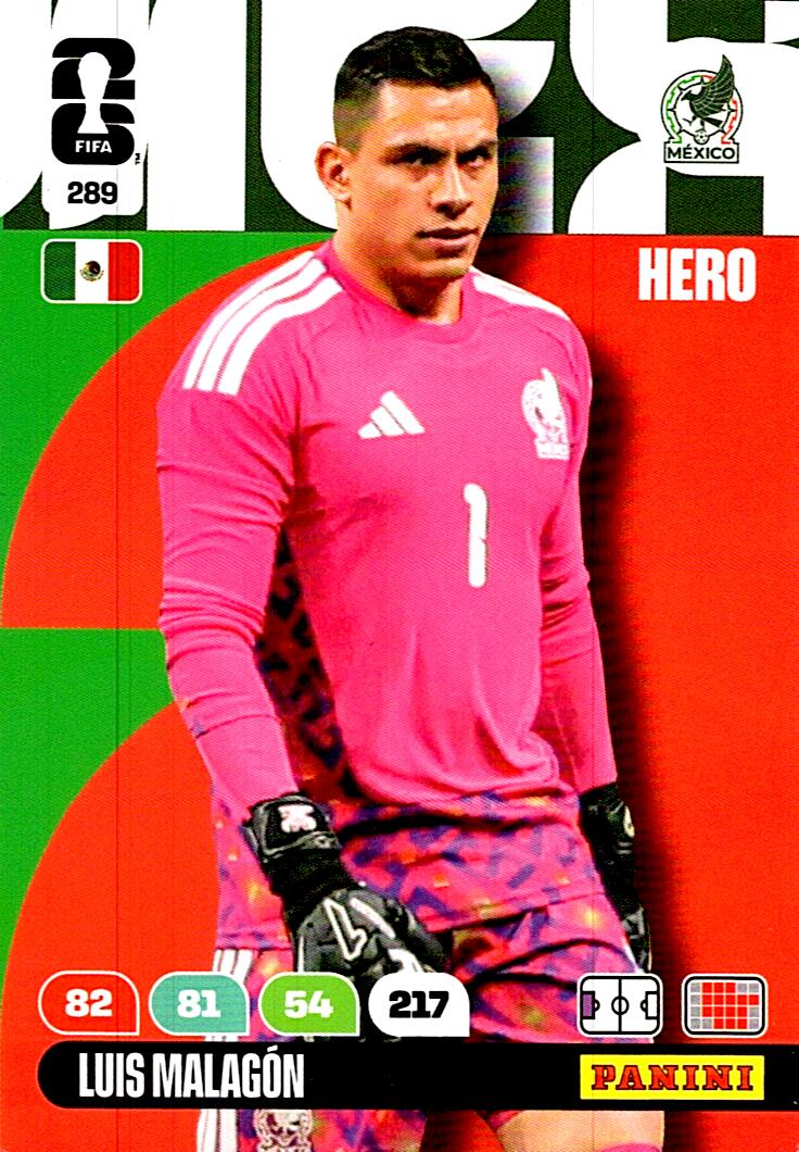 ADRENALYN WORLD CUP 2026 LUIS MALAGON MEXICO Nº289