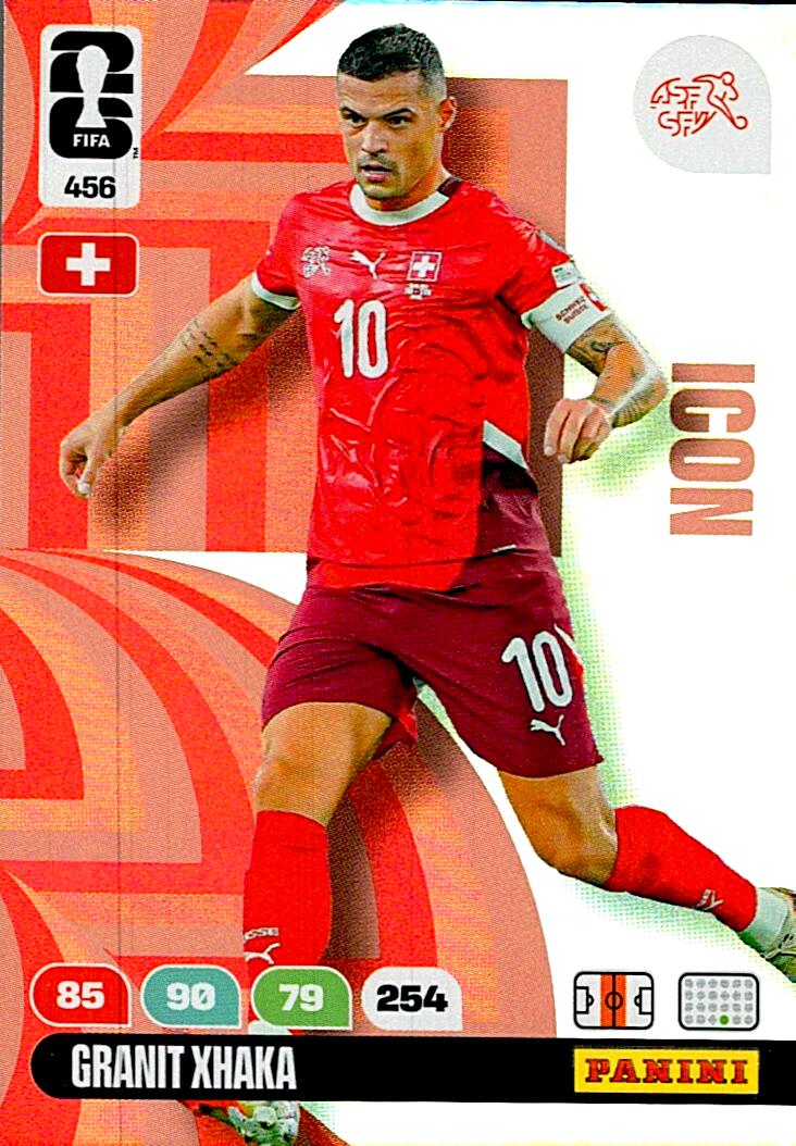 ADRENALYN WORLD CUP 2026 GRANIT XHAKA SWITZERLAND ICON Nº456