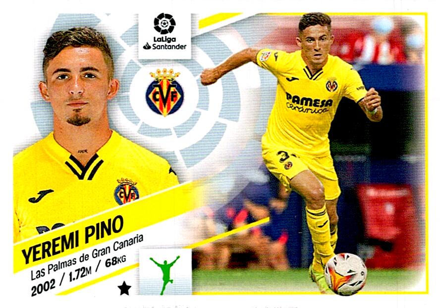 Cromo Liga Este 2022/2023 YEREMY PINO VILLARREAL CF Nº20