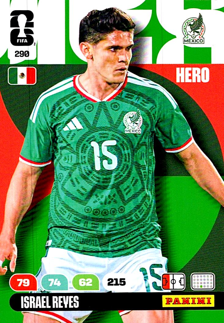 ADRENALYN WORLD CUP 2026 ISRAEL REYES MEXICO Nº290