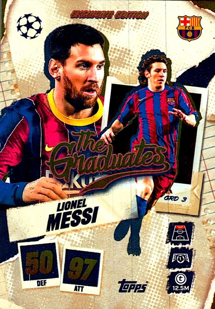 MATCH ATTAX CHAMPIONS LEAGUE 2025/2026 LIONEL MESSI THE GRADUATES NºGRD3