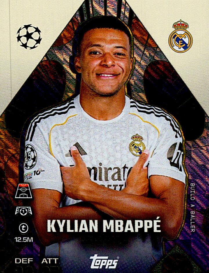 TOPPS MATCH ATTAX EXTRA 2025/26 KYLIAN MBAPPE BUILD A BALLER NºBAB8