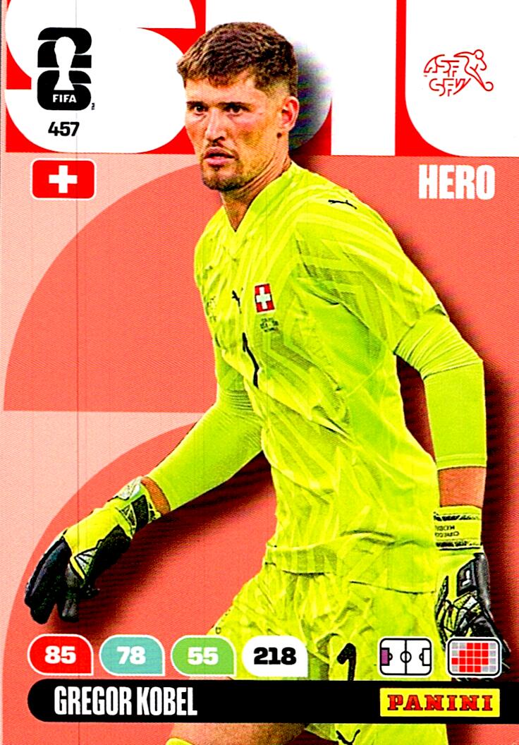 ADRENALYN WORLD CUP 2026 GREGOR KOBEL SWITZERLAND Nº457
