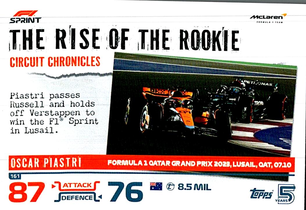 TOPPS TURBO ATTAX 2024 Nº161