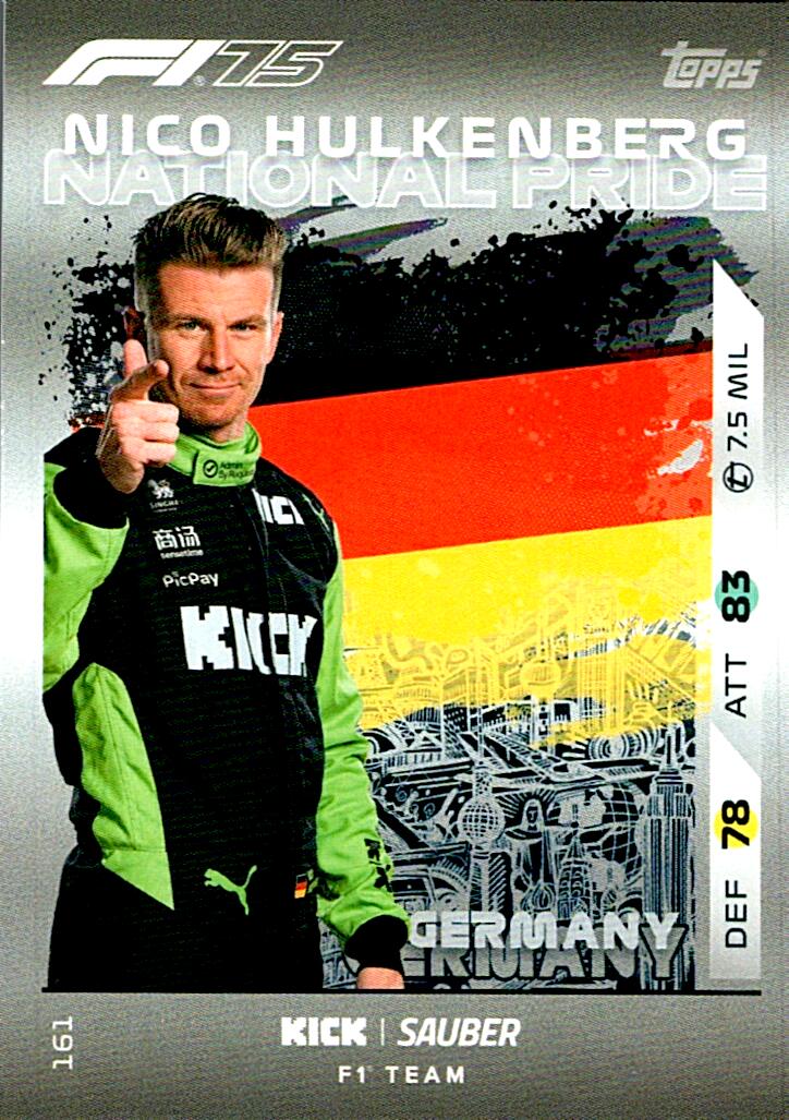 Turbo Attax 2025 NATIONAL PRIDE NICO HULKENBERG nº161