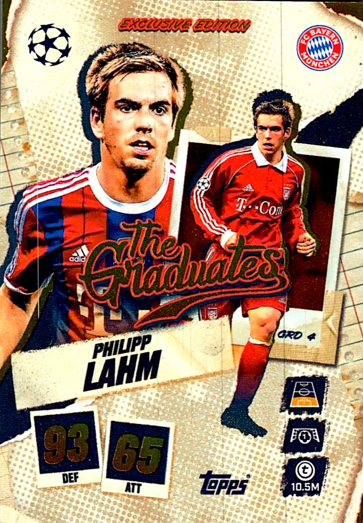 MATCH ATTAX CHAMPIONS LEAGUE 2025/2026 PHILLIP LAHM THE GRADUATES NºGRD4